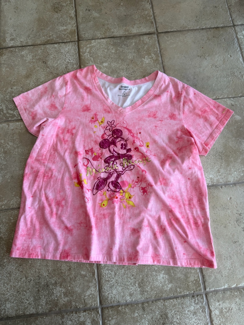 Disney Pink Tie-Dye Minnie Mouse Graphic Tee